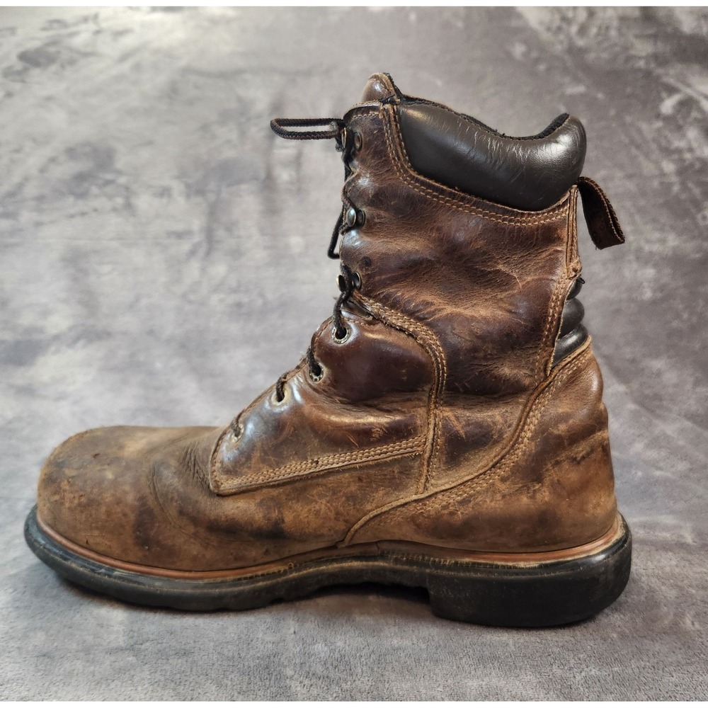 Red Wing Shoes Boots Mens 11 Brown Leather Dynaforce 8" Safety Toe Work 2203
